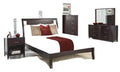 Modus Nevis 5PC Cal King Bedroom Set w Chest in Espresso