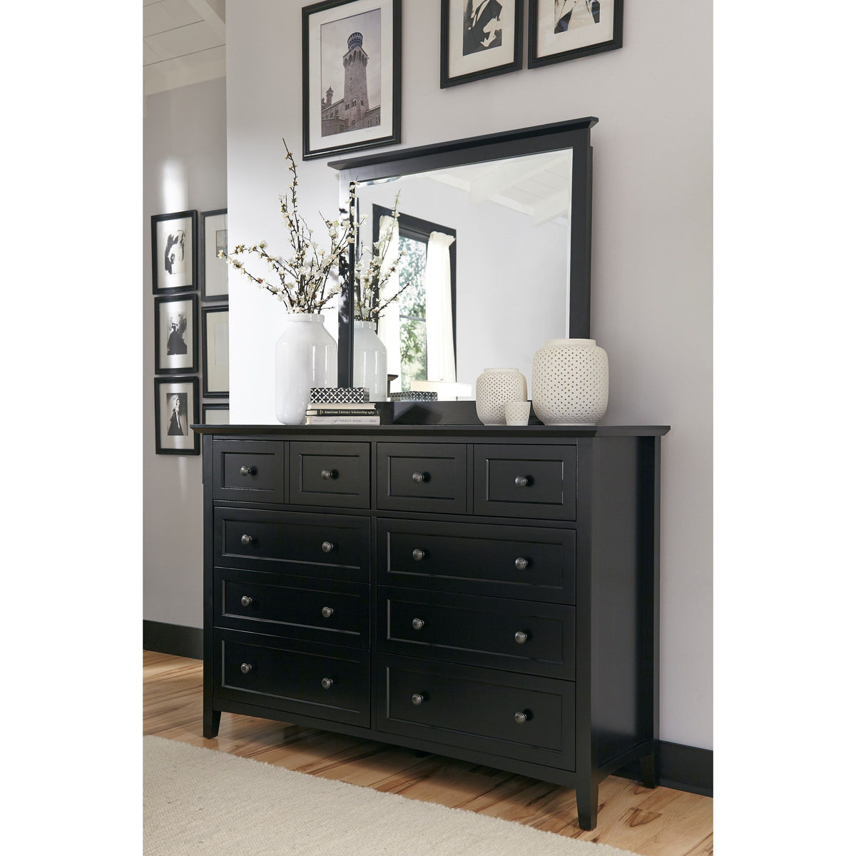 Modus Paragon Dresser Mirror in Black