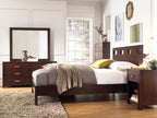 Modus Riva 5PC Cal King Platform Bedroom Set with Chest in Chocolate Brown
