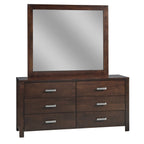 Modus Riva 5PC Cal King Storage Bedroom Set w 2 Nightstand in Chocolate Brown