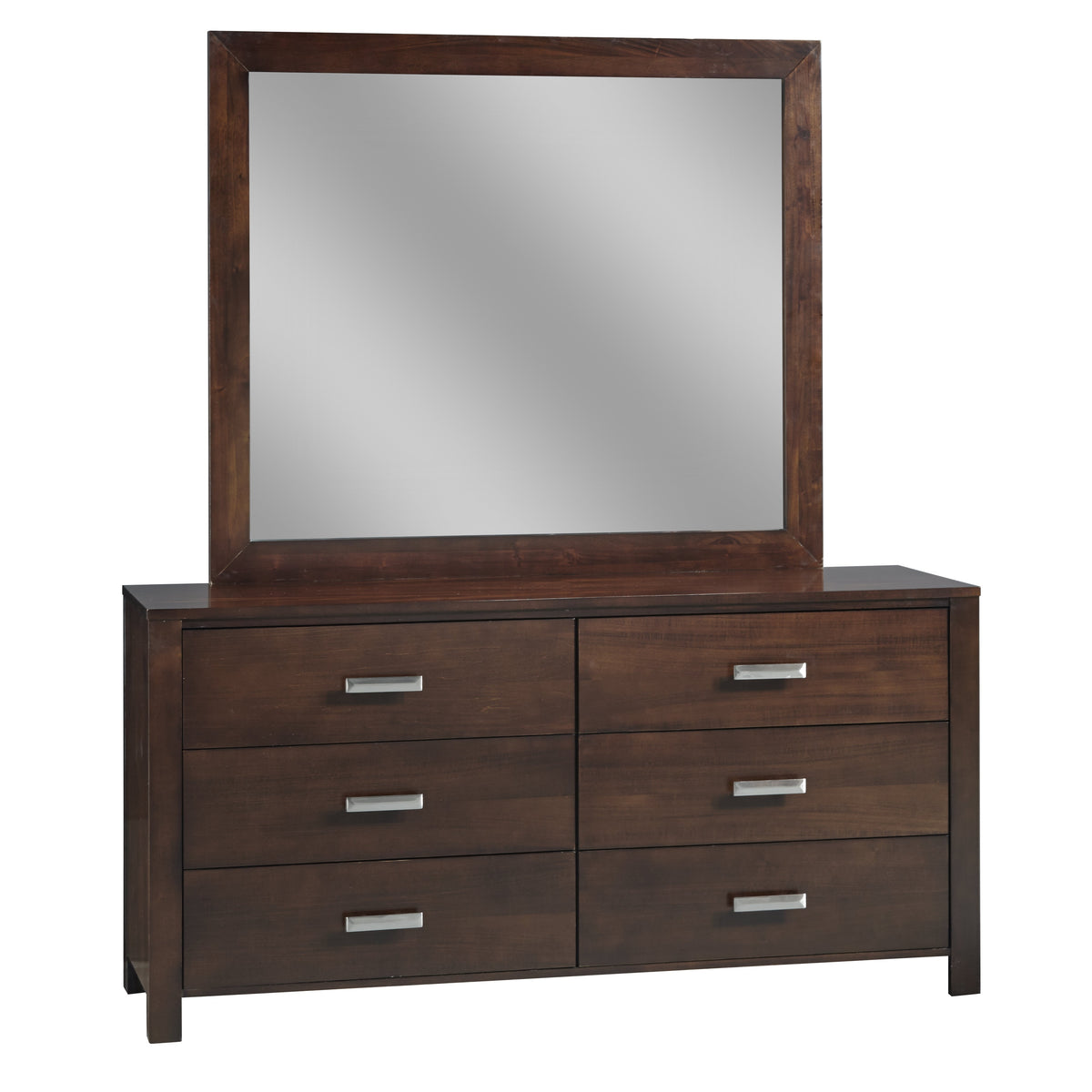 Modus Riva 5PC Cal King Storage Bedroom Set w 2 Nightstand in Chocolate Brown