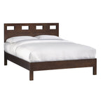 Modus Riva 4PC E King Platform Bedroom Set in Chocolate Brown