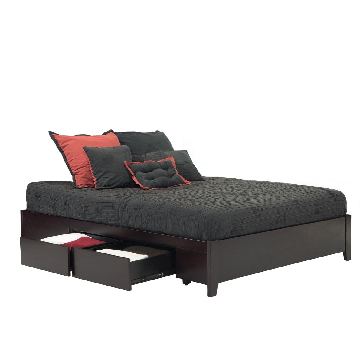 Modus Nevis Full Simple Storage Bed in Espresso