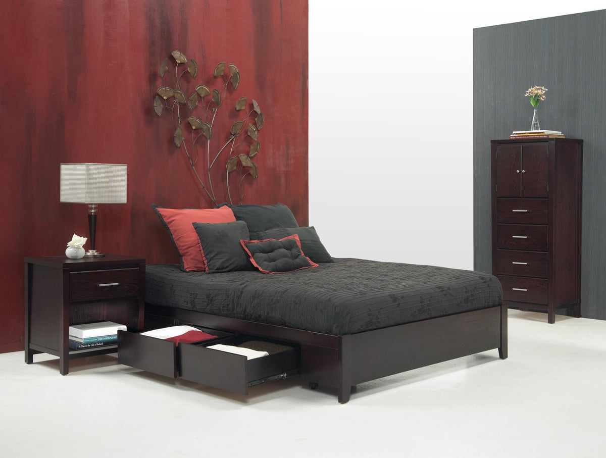 Modus Nevis Queen Simple Storage Bed in Espresso