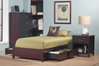 Modus Nevis Twin Simple Storage Bed in Espresso