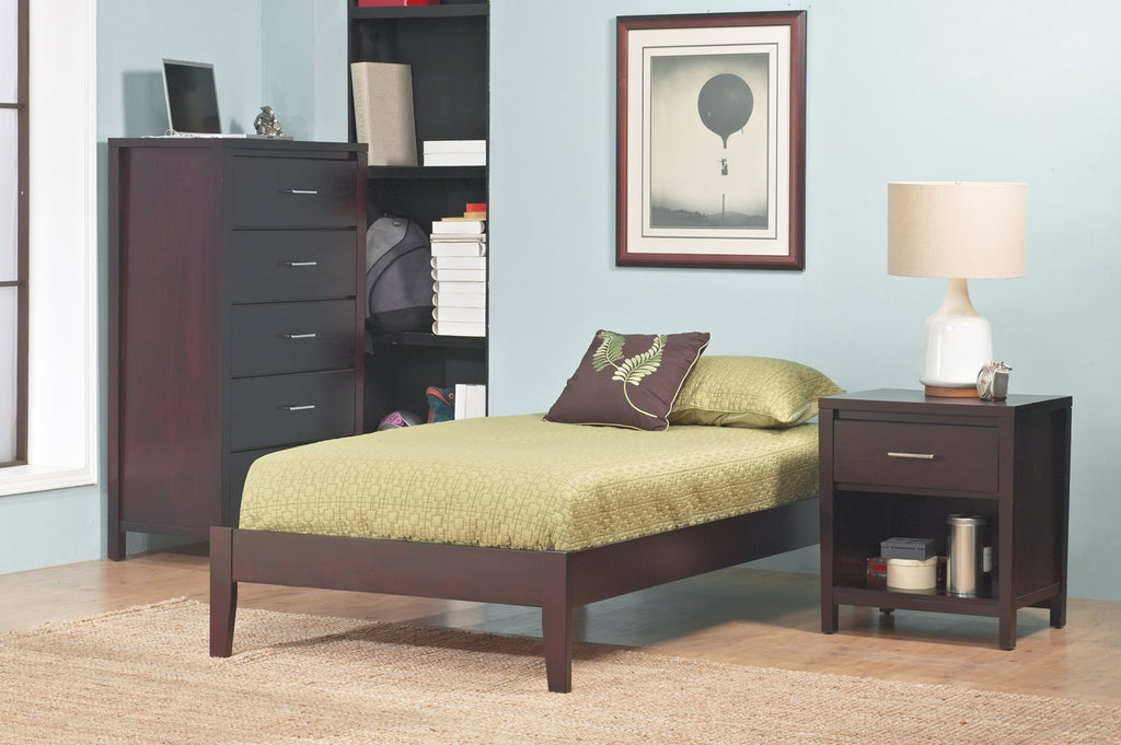 Modus Nevis Full Simple Platform Bed in Espresso