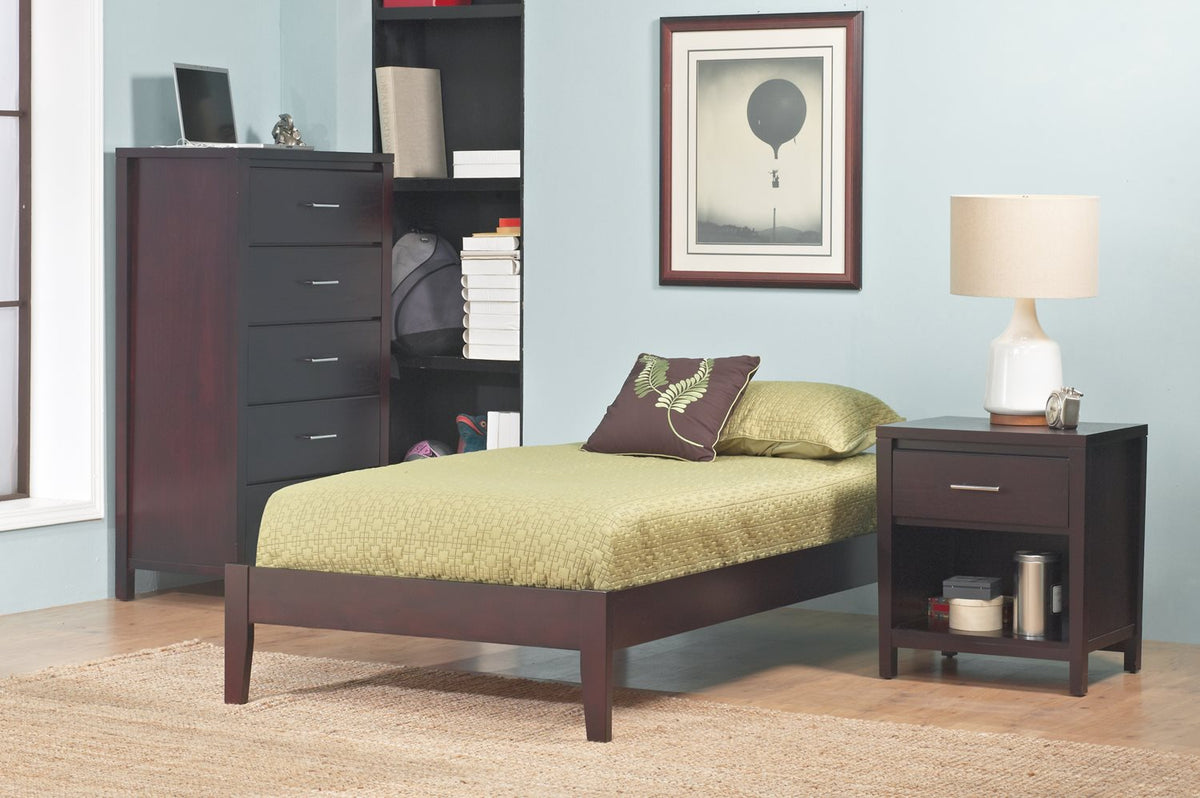 Modus Nevis Full Simple Platform Bed in Espresso