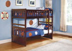 Homelegance Rowe Twin / Twin Bunk Bed in Dark Cherry