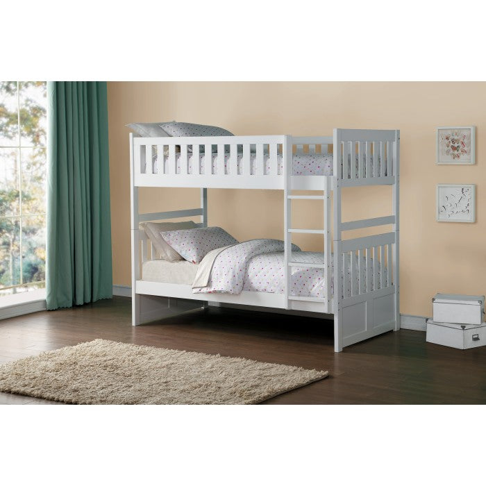 Homelegance Galen Twin / Twin Bunk Bed in White
