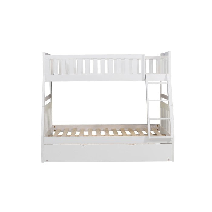 Homelegance Galen Twin / Full Bunk Bed Twin Trundle in White