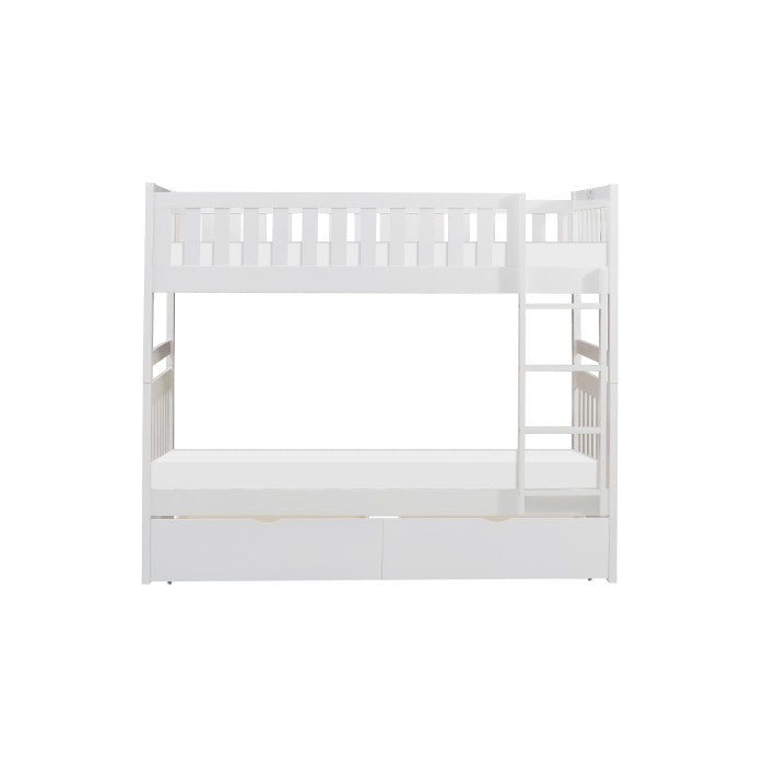 Homelegance Galen Twin / Twin Bunk Bed Storage Drawer in White