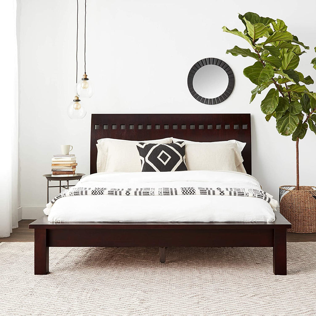Modus Nevis Full Veneto Platform Bed in Espresso